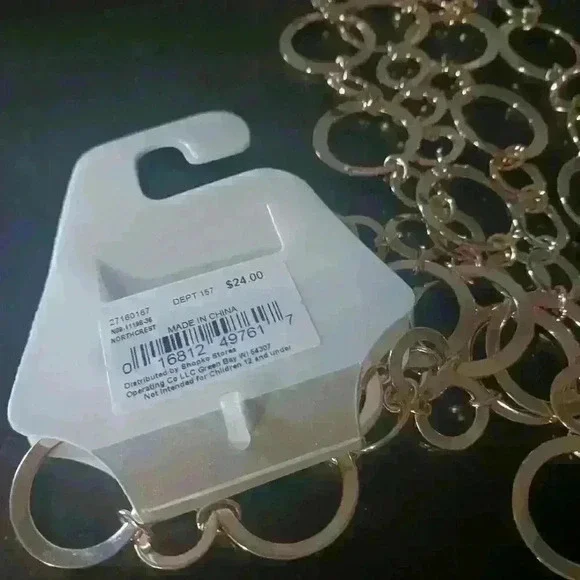 Gold Circle chain necklace - Picture 4 of 4